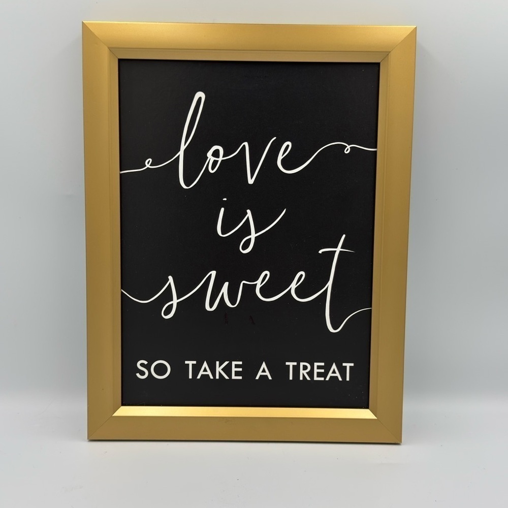 Studio His & Hers Wedding Framed Decor “Love is Sweet So Take a Treat”